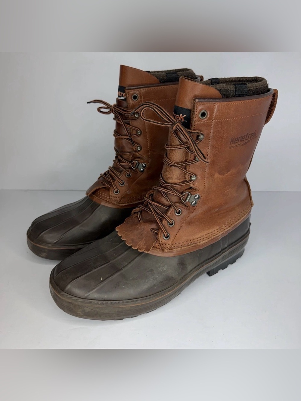 KENETREK Men's Grizzly 10" Tall Insulated Leather Uppers Boots SIZE 11